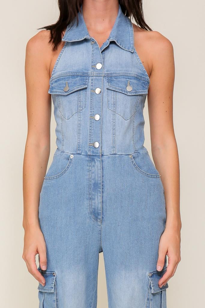 Denim jumpsuit