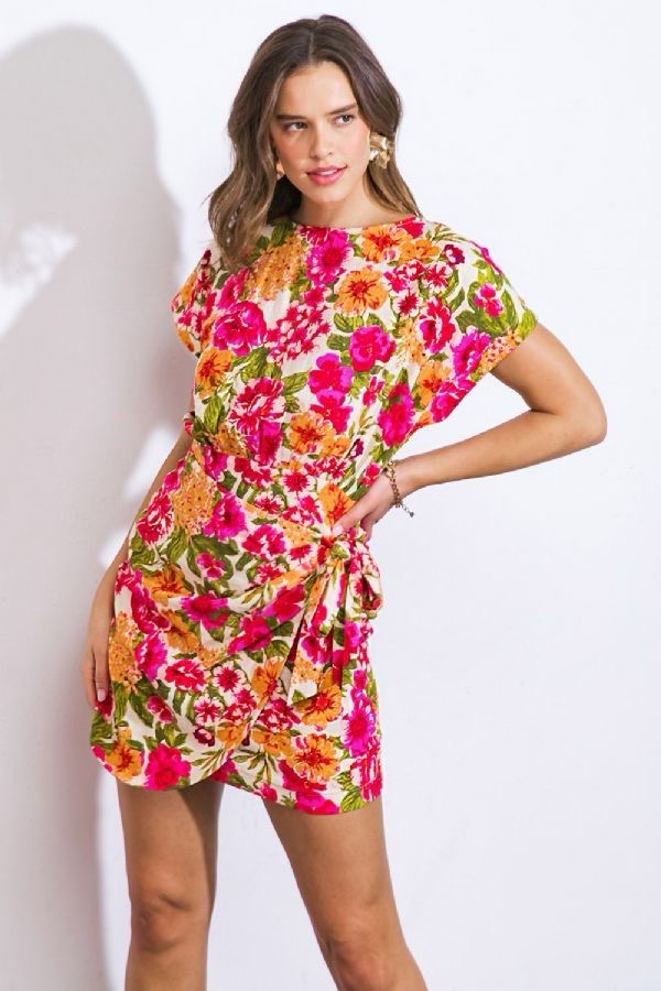 Flowers of autum  mini dress