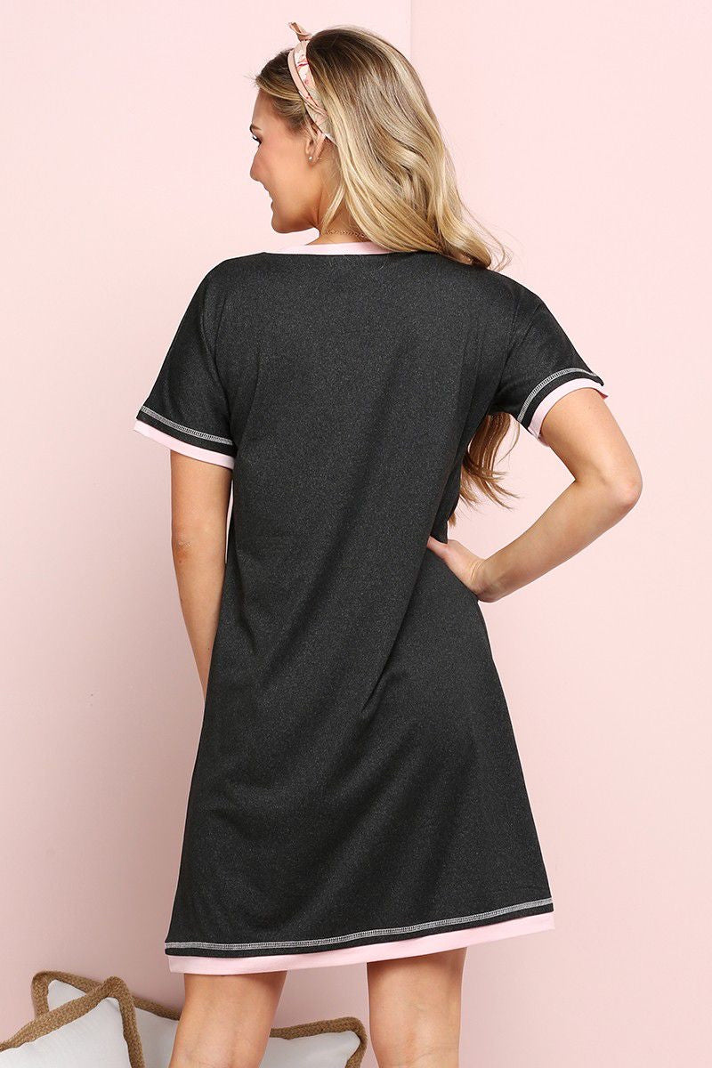 Black and xexi nightgown