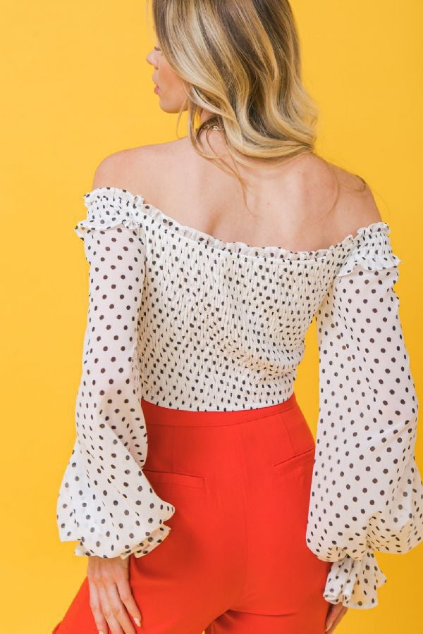 Polka dots top