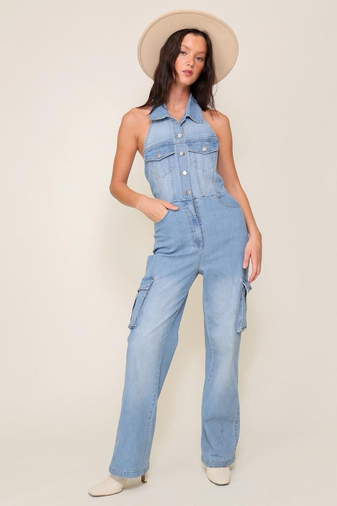 Denim jumpsuit