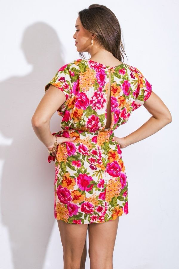 Flowers of autum  mini dress