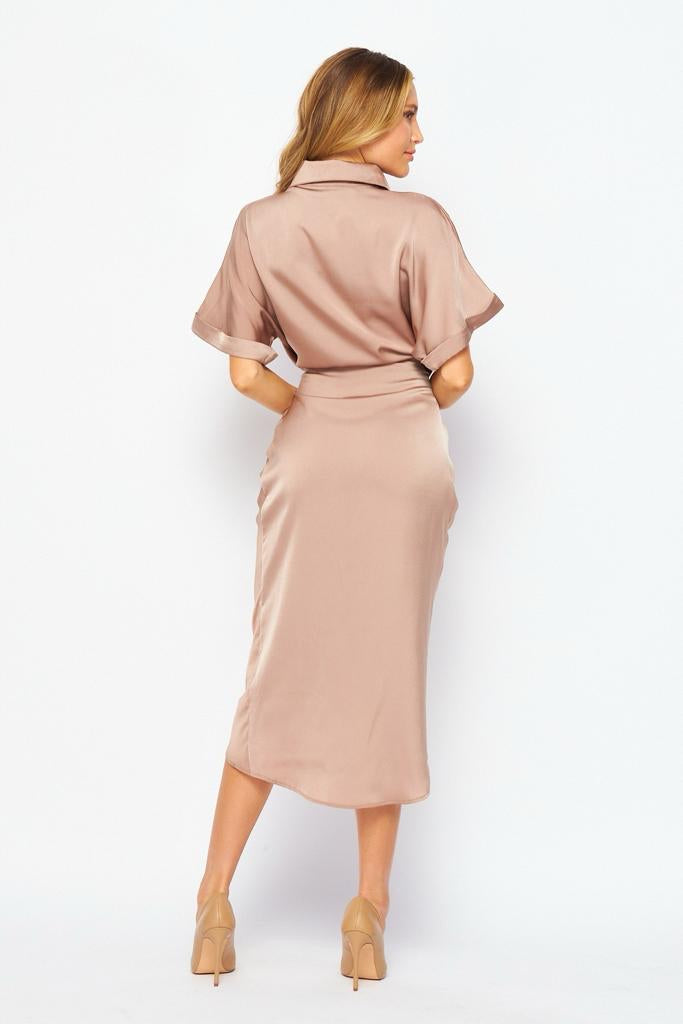 Hi low midi dress