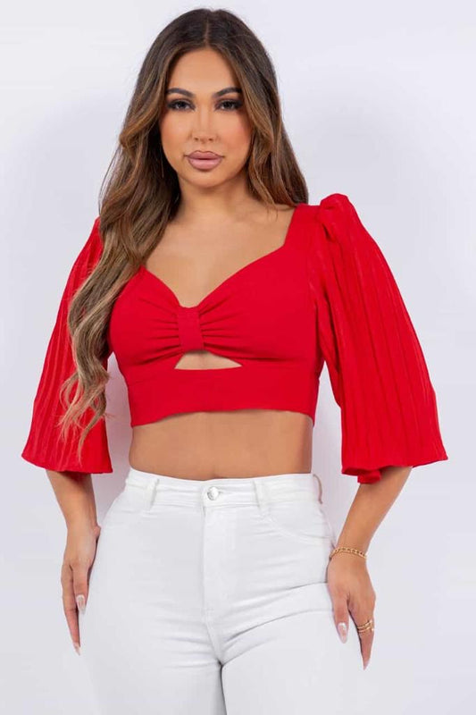 Red croptop