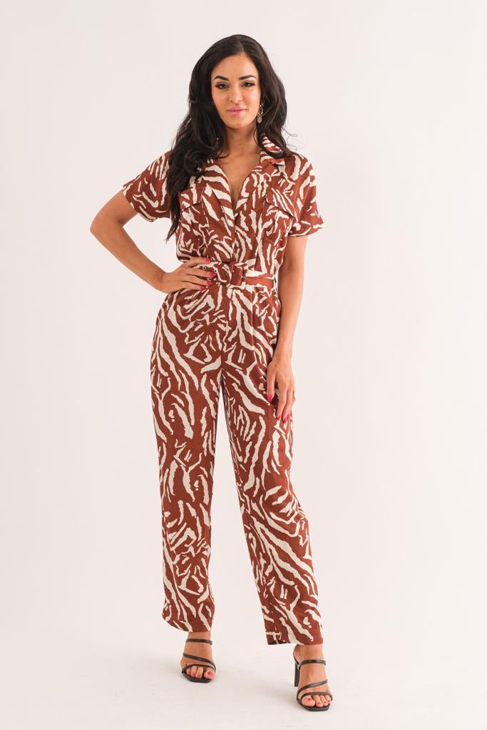 Animal print suit