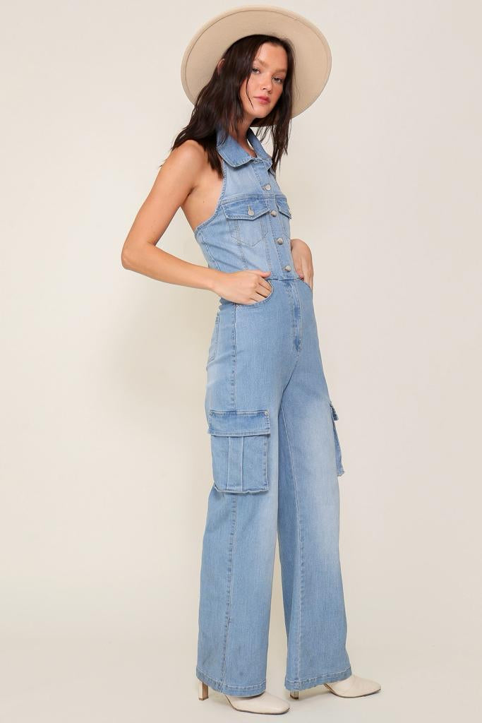 Denim jumpsuit