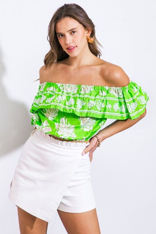 Green summer top