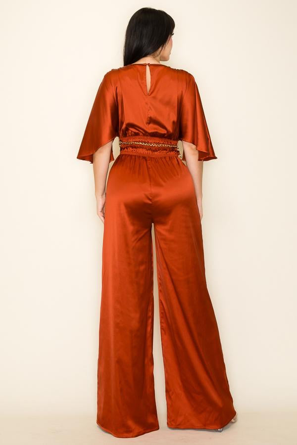 Chain Silky jumpsuit