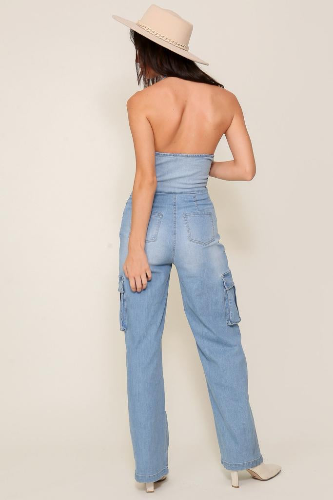 Denim jumpsuit