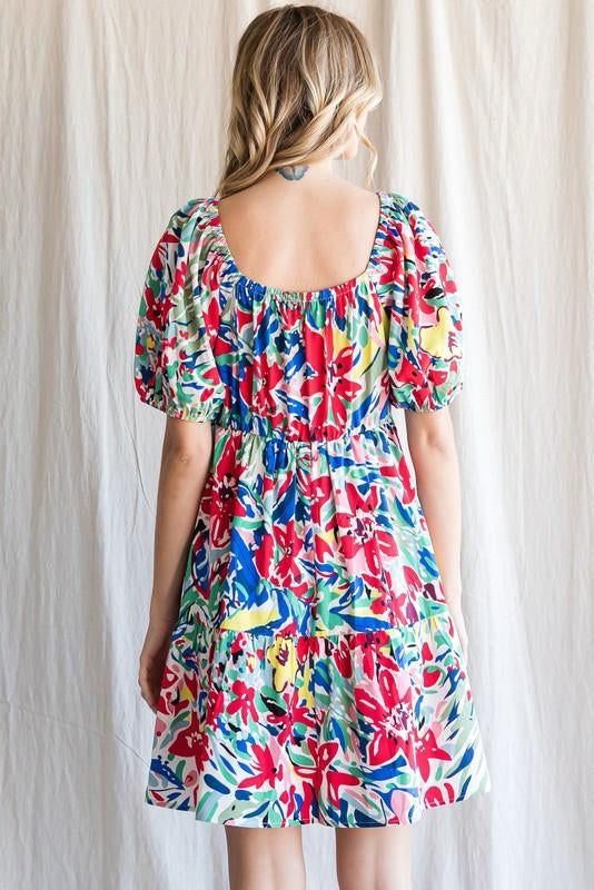 Flowered cute dress