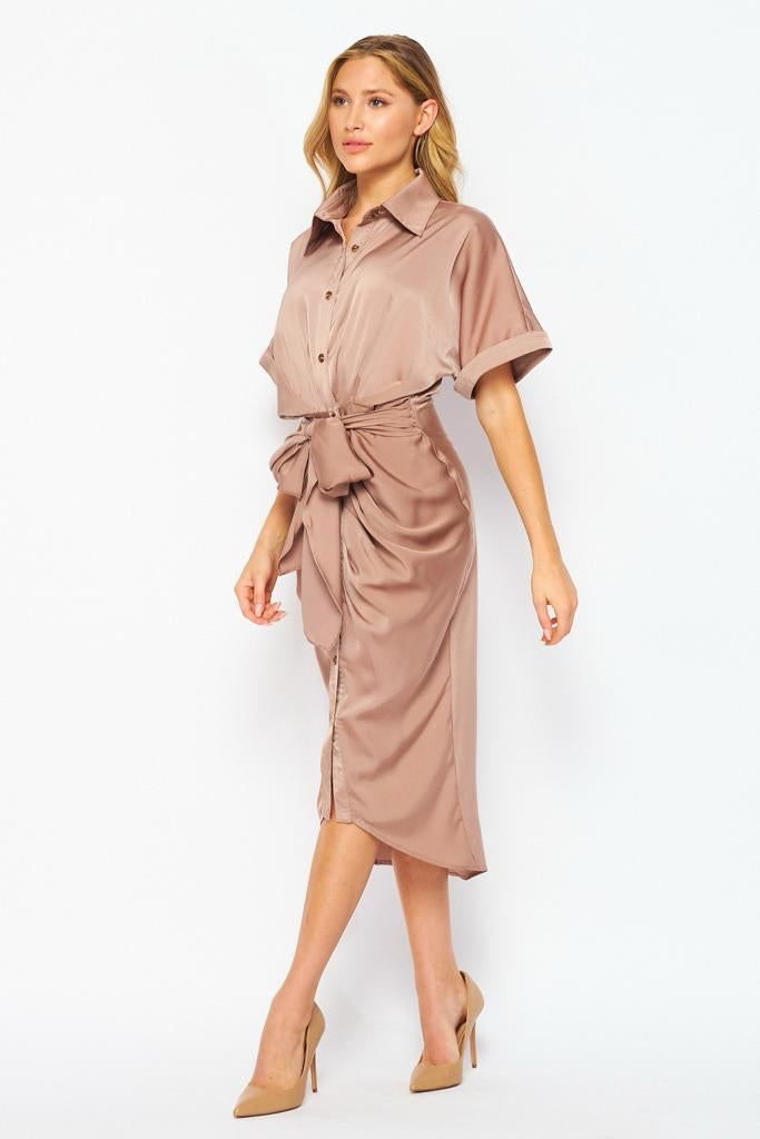 Hi low midi dress