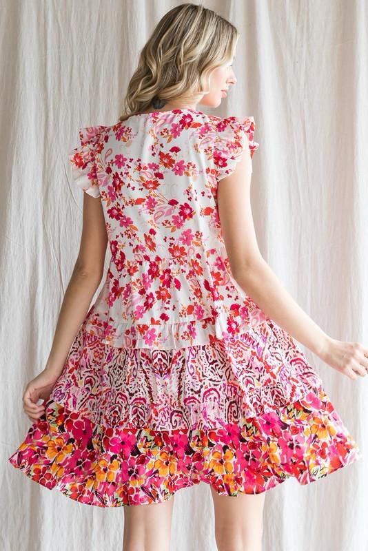 Flowered cute dress