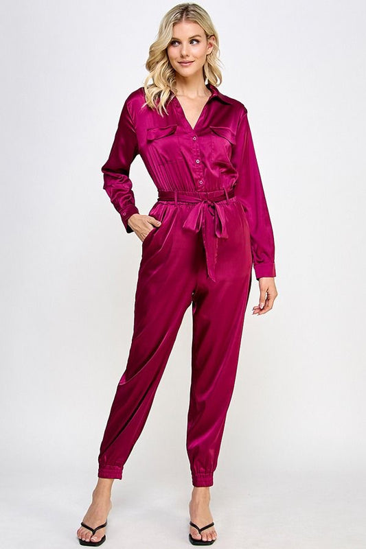 Jumpsuit in silk